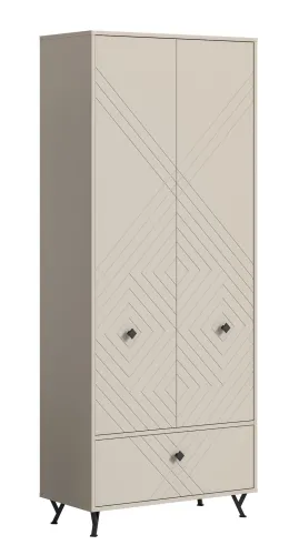 Garderobenschrank Notes | beige matt/sandfarben