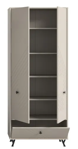 Garderobenschrank Notes | beige matt/sandfarben