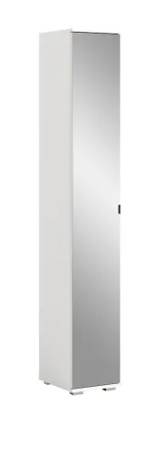 Garderobenschrank Prego | weiß | Spiegeltüren
