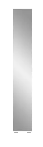 Garderobenschrank Prego | weiß | Spiegeltüren