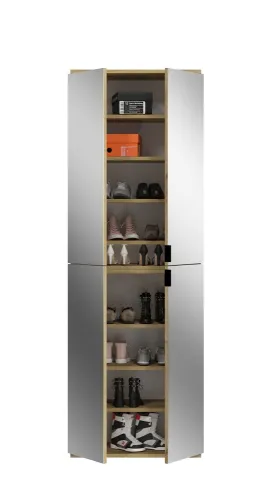 Garderobenschrank Projekt X 1 | Kombination | Artisan Eiche Spiegeltüren | 3-teilig