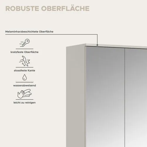 Garderobenschrank Projekt X 1 | Kombination | Kaschmir | 2-teilig