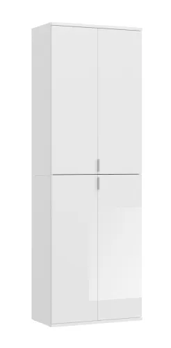 Garderobenschrank Projekt X 1 | Kombination | weiß Hochglanz Spiegeltüren | 3-teilig