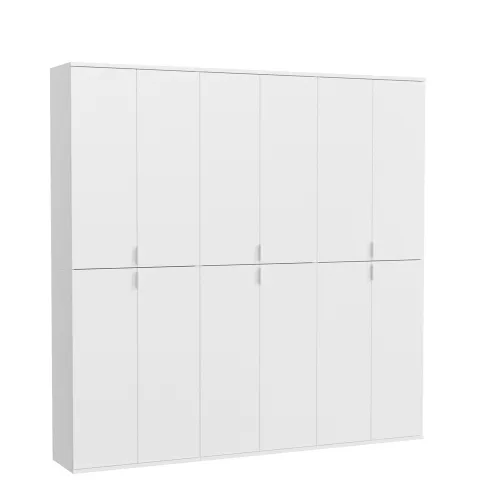 Garderobenschrank Projekt X 2 | Kombination | weiß Hochglanz 3-teilig