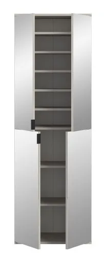 Garderobenschrank Projekt X groß | Kaschmir | Spiegeltüren