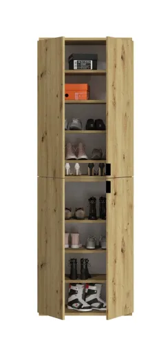 Garderobenschrank Projekt X groß | Kombination | Artisan Eiche / Spiegeltüren | 4-teilig