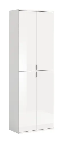 Garderobenschrank Projekt X groß | weiß Hochglanz