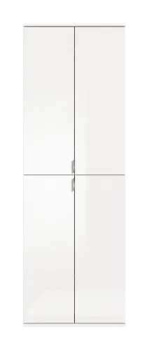 Garderobenschrank Projekt X groß | weiß Hochglanz