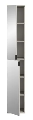 Garderobenschrank Projekt X | Kaschmir | Spiegeltüren