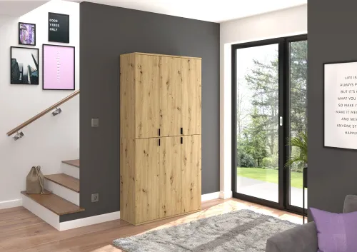 Garderobenschrank Projekt X | Kombination | Artisan Eiche | 2-teilig