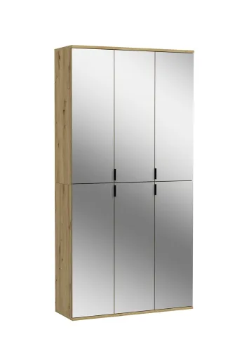 Garderobenschrank Projekt X | Kombination | Artisan Eiche | Spiegeltüren | 2-teilig
