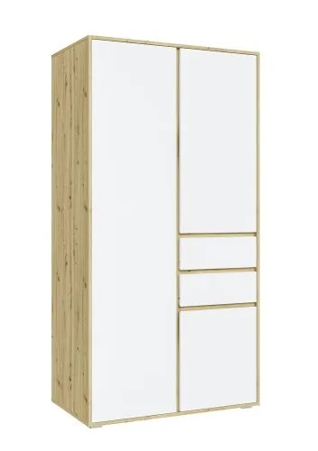 Garderobenschrank Schrank Falun | weiß / Artisan Eiche
