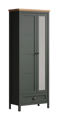 Garderobenschrank Stanton | Tannengrün / Eiche