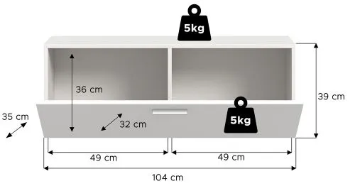 Garderobenschrank, Stauraumelement Vaga groß | weiß