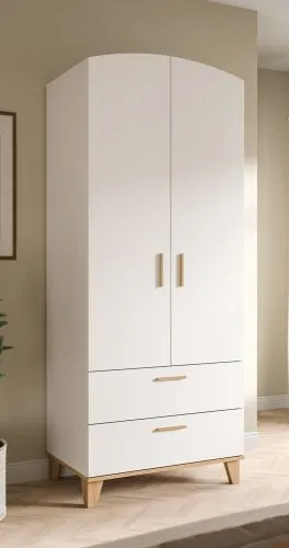 Garderobenschrank Stella | weiß / Artisan Eiche