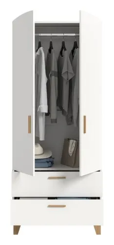 Garderobenschrank Stella | weiß / Artisan Eiche