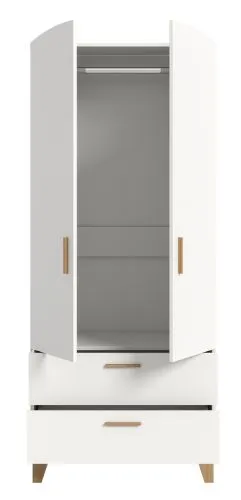 Garderobenschrank Stella | weiß / Artisan Eiche