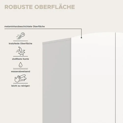 Garderobenschrank Stella | weiß / Artisan Eiche