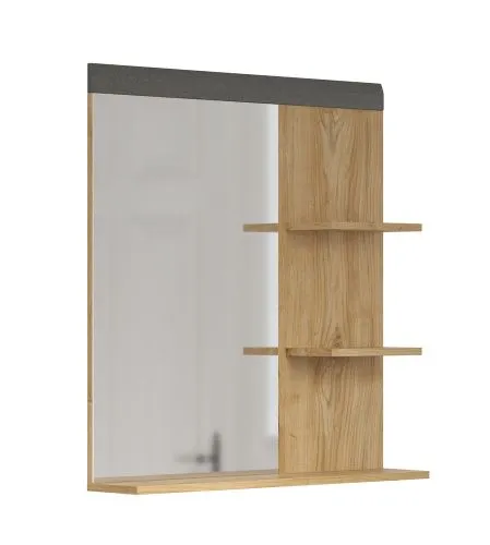 Garderobenspiegel Cheyenne | Eiche Navarra / Filz Dark Grey