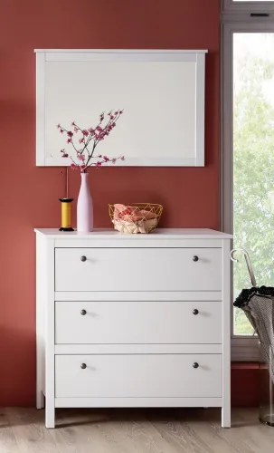 Garderobenspiegel Ole | weiß | Landhausstil