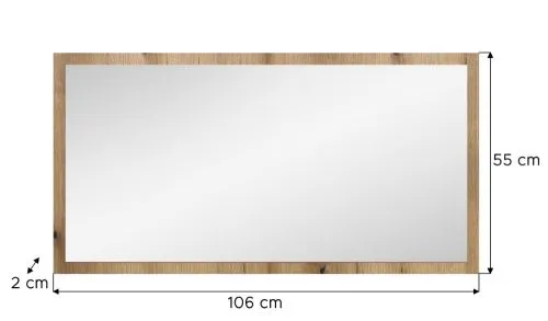 Garderobenspiegel Station | Evoke Eiche