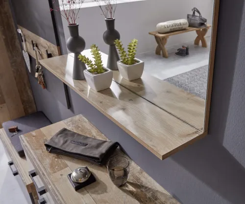 Garderobenspiegel Tailor | Shabby Used Wood hell