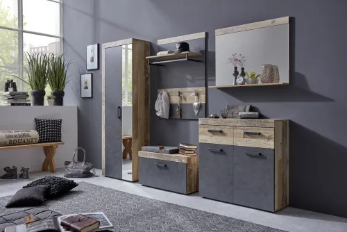 Garderobenspiegel Tailor | Shabby Used Wood hell