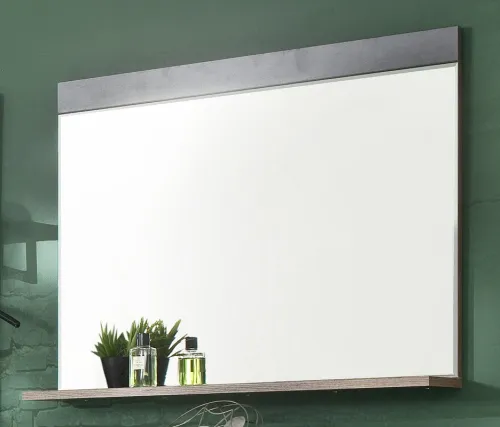 Garderobenspiegel Wandspiegel Indy | Old Used Wood / Matera grau | Shabby Look