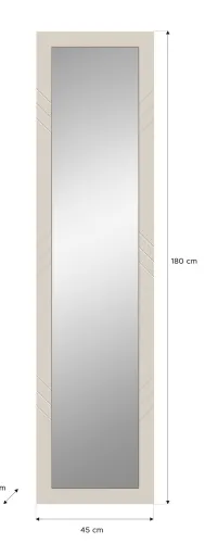 Garderobenspiegel | Wandspiegel Notes | beige matt/sandfarben