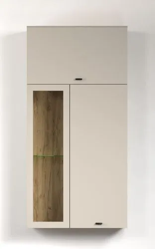 Hänge-Vitrine Vitrinenschrank Bellugi, Cashmere Dekor – Ansicht 3