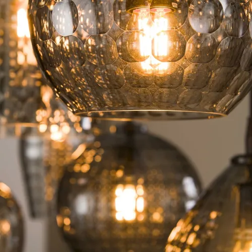 Hängelampe Diona | 7 Leuchten | Smoke grey glass