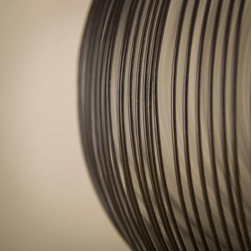 Hängelampe Fandu 1 Leuchte | Drahtschirm Ø70 | schwarz / Nickel