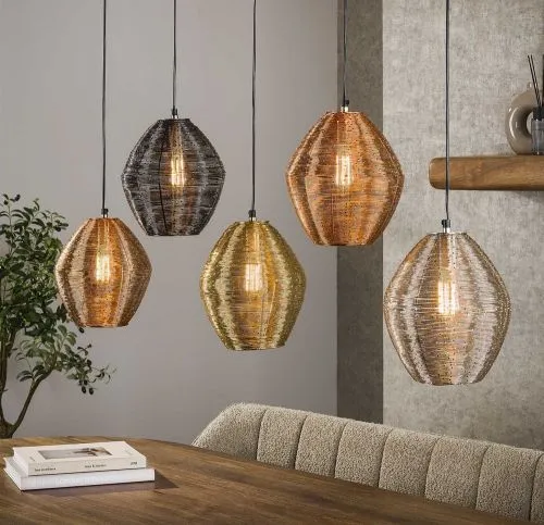 Hängelampe Hive 5 Leuchten | Metall | verschiedene Farben