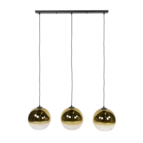 Hängelampe Nugela | 3 Leuchten | Glas | Gold
