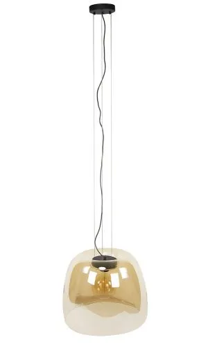 Hängelampe Pad | Glas & Metall | Amber
