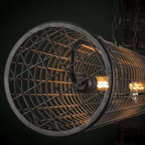 Hängelampe Thori | Zylindergeflecht