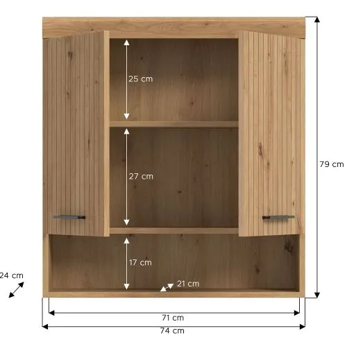 Hängeschrank breit Scout | Artisan Eiche
