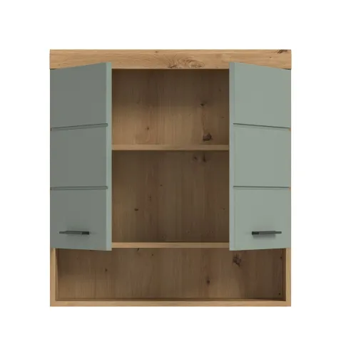 Hängeschrank breit Scout | Salbei / Artisan Eiche