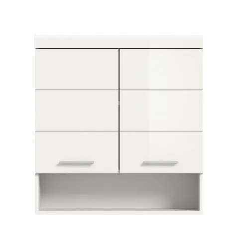 Hängeschrank breit Scout | weiß Hochglanz / weiß