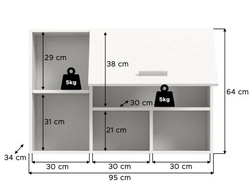 Hängeschrank Free | weiß