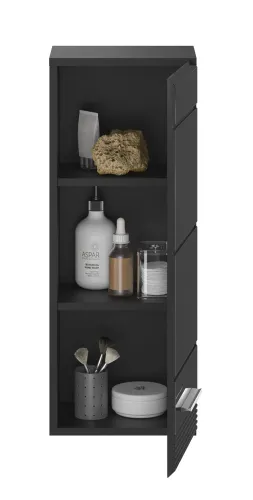 Hängeschrank Linus | schwarz Hochglanz