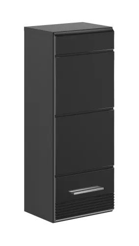 Hängeschrank Linus | schwarz Hochglanz