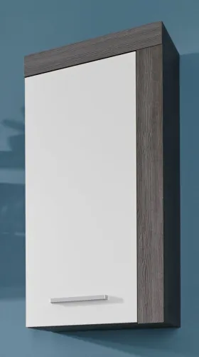 Hängeschrank Miami | weiß / rauchsilber