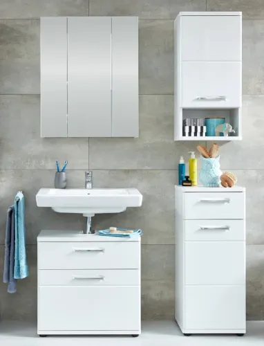 Hängeschrank Monte | weiß Hochglanz