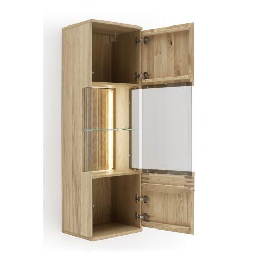 Hängevitrine Salvador | Eiche Bianco | LED Beleuchtung