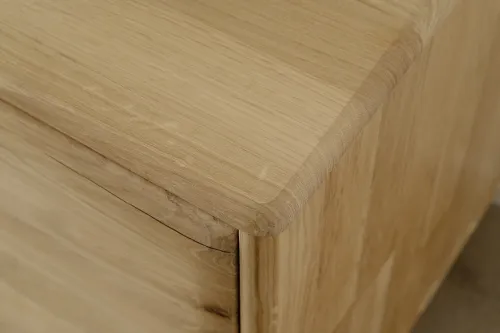 Highboard 3 Girona | Ast / Balkeneiche | mit LED Bandbeleuchtung