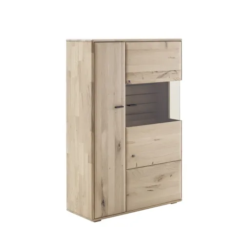 Highboard 3 Girona | Ast / Balkeneiche | ohne Beleuchtung
