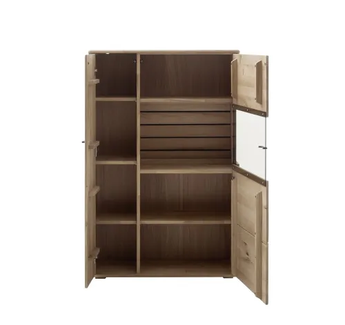 Highboard 3 Girona | Ast / Balkeneiche | ohne Beleuchtung