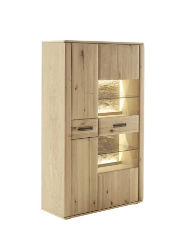 Highboard Alento 2 | Ast / Balkeneiche | mit Beleuchtung