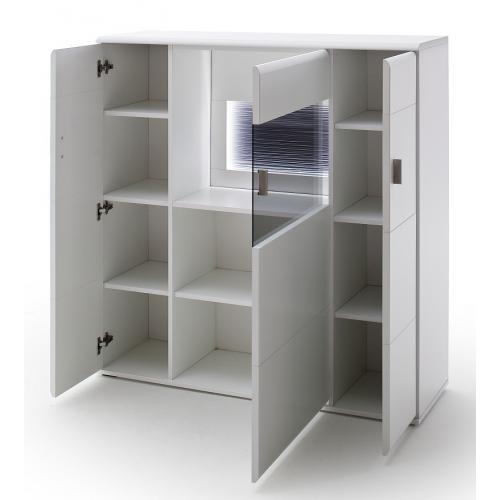 Highboard Amora 2 | weiß matt | LED Beleuchtung